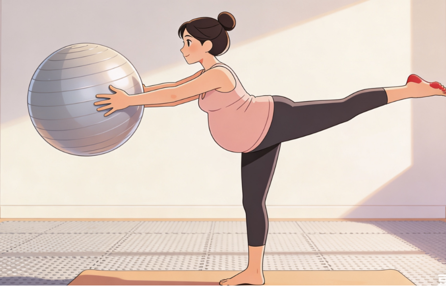 孕期三大安全运动科普 瑜伽+哑铃操+球瑜伽